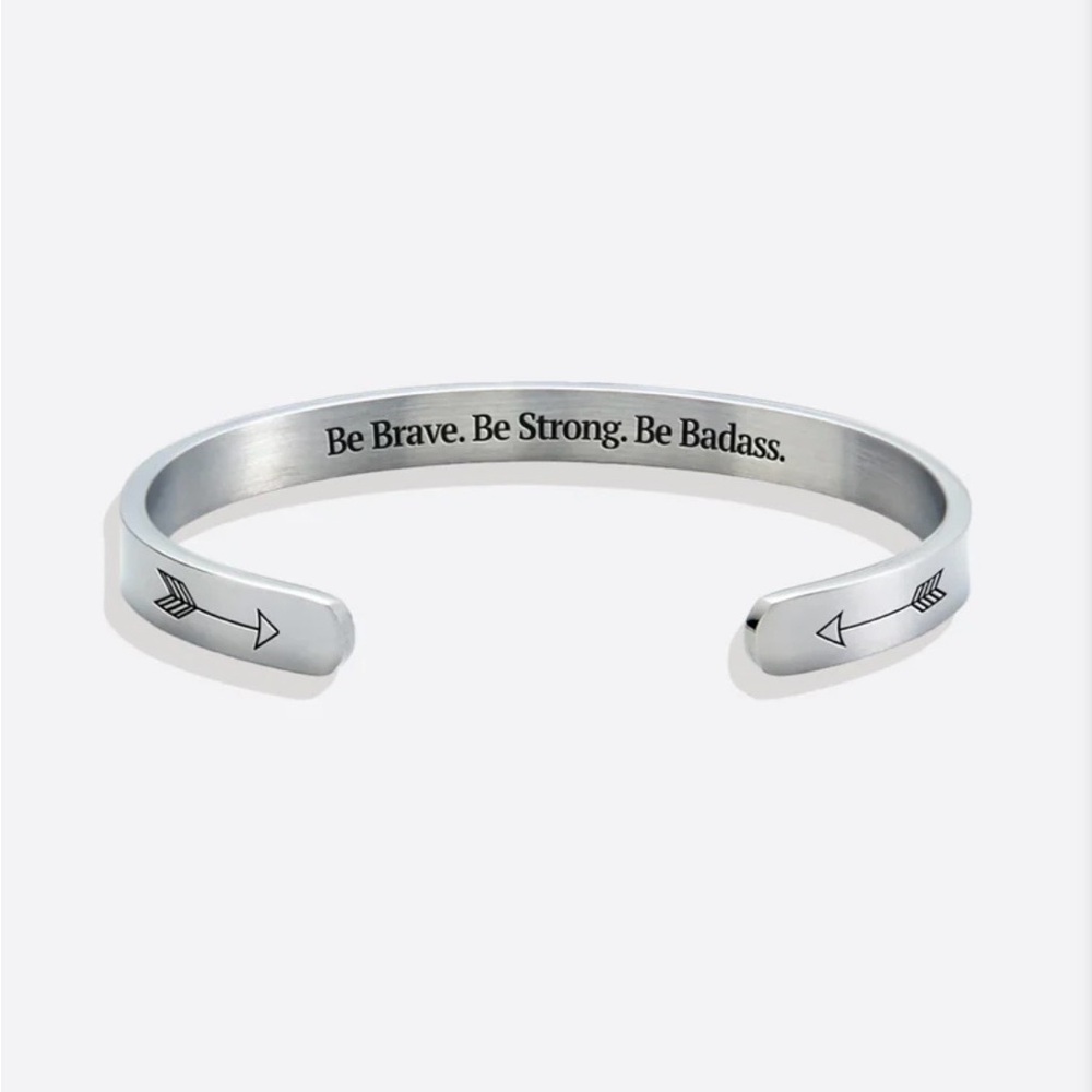 Mint & Lily “Be Brave. Be Strong.Be Badass.” bracelet NWOT